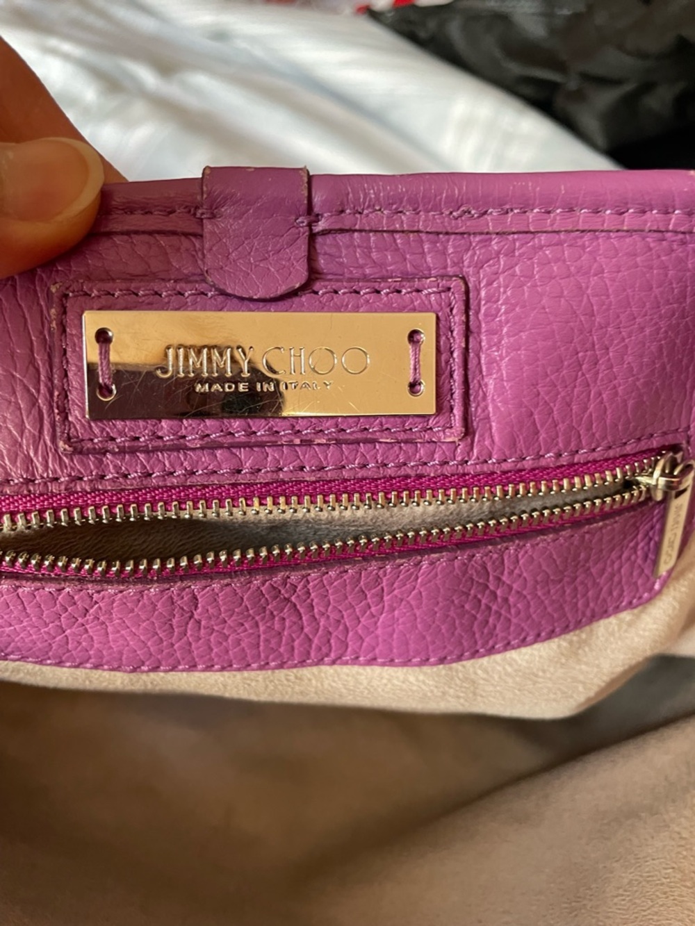 Jimmy Choo Pink Star-Studded Tote - Picture 9 of 10